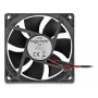 DELOCK datora korpusa ventilators 8 cm (80 x 80 x 25 mm), lodīšu gultnis, 5 V līdzstrāva, melns