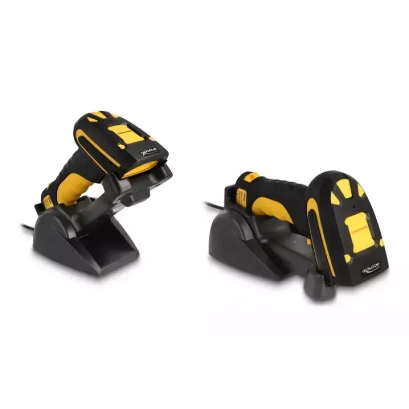 Rokas svītrkodu skeneris DeLOCK 90586 1D 2D Bezvadu Bluetooth Induktīvā uzlāde