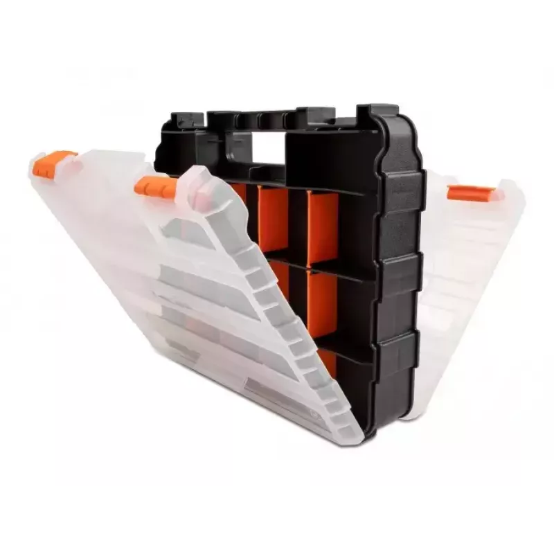 Uzglabāšanas kaste DeLOCK 18417 Taisnstūrveida Plastmasa Melna Oranža 270x320x80mm