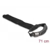 DeLOCK nēsāšanas siksna 710x50mm melna 2 gabali