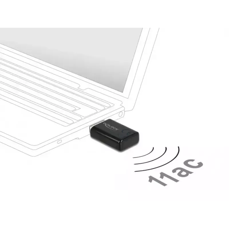Tīkla karte DeLOCK 12550 WLAN USB Divjoslu Wi-Fi 5