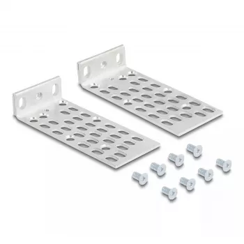 Montāžas komplekts DeLOCK 66236 Universāls plauktu montāžas komplekts 2 gab. Sudraba metāls