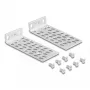 Montāžas komplekts DeLOCK 66236 Universāls plauktu montāžas komplekts 2 gab. Sudraba metāls