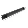 Rack blind panel DELOCK 67208, ABS plastic, Melns, 1U