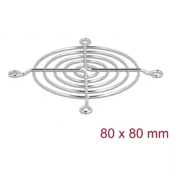 Ventilatora aizsargrežģis DELOCK 67306 — metāla 75,5 × 75,5 mm datora dzesēšanas ventilatoriem