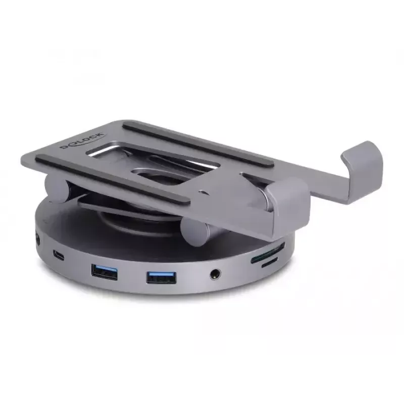 DeLOCK planšetdatora un klēpjdatora dokstacija 4K HDMI USB centrmezgls SD Micro SD PD 3.0