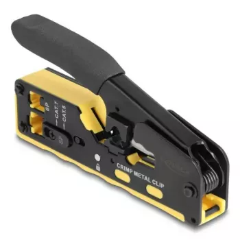Presēšanas instruments DELOCK 90583 6P/8P RJ45 RJ11 spraudņiem Cat.5/6/7 ar asmeni un noņēmēju