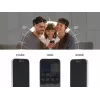 Privātuma rūdīta stikla ekrāna/aizmugures aizsargs Apple iPhone 16 — DELOCK 81281, triecienizturīgs un skrāpējumizturīgs, melns/caurspīdīgs, 1 gab.