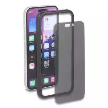 Privātuma rūdīta stikla ekrāna/aizmugures aizsargs Apple iPhone 16 — DELOCK 81281, triecienizturīgs un skrāpējumizturīgs, melns/caurspīdīgs, 1 gab.