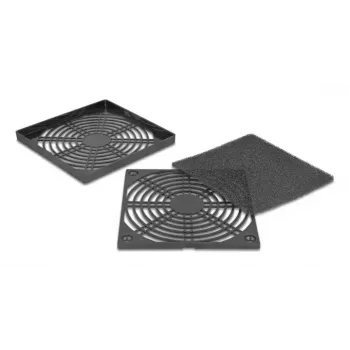 Ventilatora restota DELOCK 67313, ABS melna, 125×125 mm, montāžas atstatums 105×105 mm
