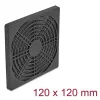 Ventilatora restota DELOCK 67313, ABS melna, 125×125 mm, montāžas atstatums 105×105 mm