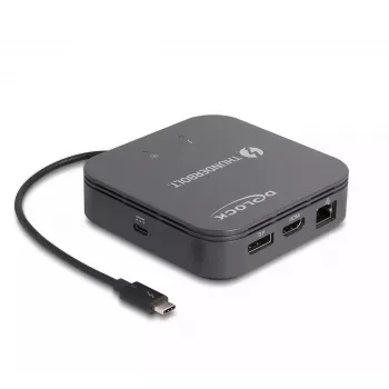 DeLOCK Thunderbolt 3 Mini dokstacija 8K DisplayPort HDMI USB LAN Audio PD 3.0