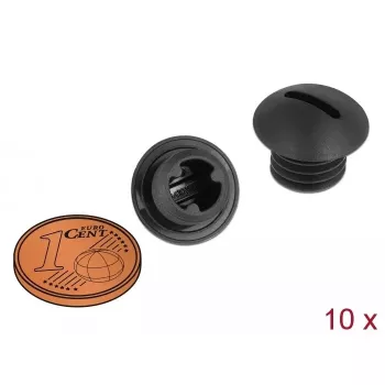 Caurules vāciņš DeLOCK 60228 melns neilons