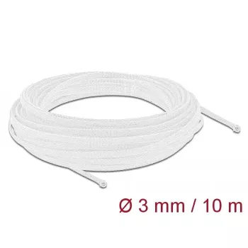 Pīta uzmava DeLOCK 20692 10 m x 3 mm balta