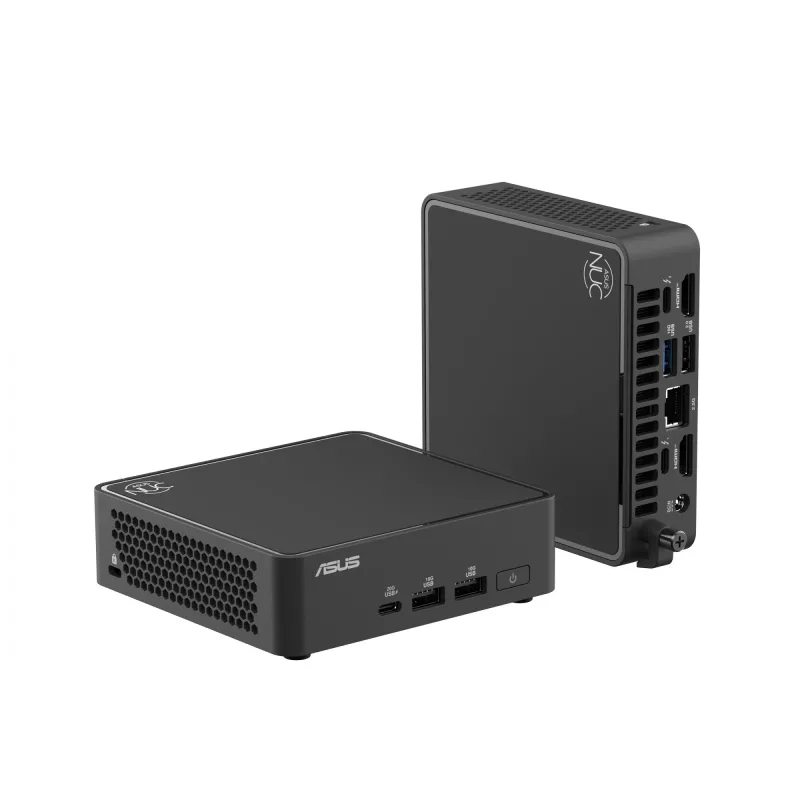 ASUS NUC RNUC15CRKU5063C2 Intel Core Ultra 5 225H 16 GB DDR5-SDRAM 512 GB SSD Windows 11 Pro Mini PC Melns