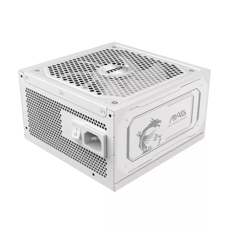 Barošanas bloks MSI MAG A1000GL PCIE5 balta 1000 W ATX 24-pin, 80 PLUS Gold, 135 mm ventilators