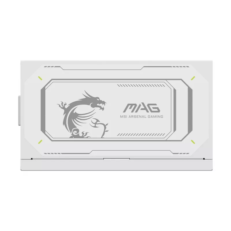 Barošanas bloks MSI MAG A1000GL PCIE5 balta 1000 W ATX 24-pin, 80 PLUS Gold, 135 mm ventilators