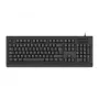 CONCEPTRONIC USB tastatūra ar viedtālruņa karšu lasītāju KAYNE01IT — pilna izmēra 105 taustiņu, itāliešu izkārtojums, vadu, 1,5 m kabelis, melna