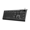 CONCEPTRONIC USB tastatūra ar viedtālruņa karšu lasītāju KAYNE01IT — pilna izmēra 105 taustiņu, itāliešu izkārtojums, vadu, 1,5 m kabelis, melna
