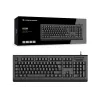 CONCEPTRONIC USB tastatūra ar viedtālruņa karšu lasītāju KAYNE01IT — pilna izmēra 105 taustiņu, itāliešu izkārtojums, vadu, 1,5 m kabelis, melna
