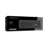 CONCEPTRONIC USB tastatūra ar viedtālruņa karšu lasītāju KAYNE01IT — pilna izmēra 105 taustiņu, itāliešu izkārtojums, vadu, 1,5 m kabelis, melna