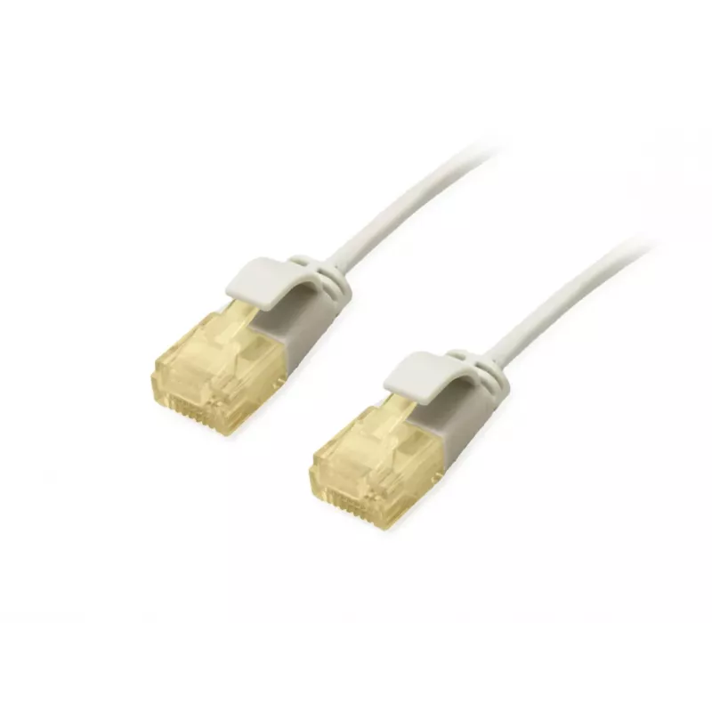 Equip Cat.6A U/UTP plānā komutācijas kabelis 0,25 m pelēks 10000 Mbit/s