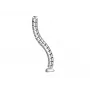 Kabeļu uzmava Equip Double-Channel kabelis Management Spine Silver