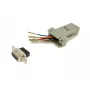 Equip DB9 uz RJ45 adapteris, sieviešu dzimuma pieslēgvieta, sērijveida, pelēks, 72x33x16mm