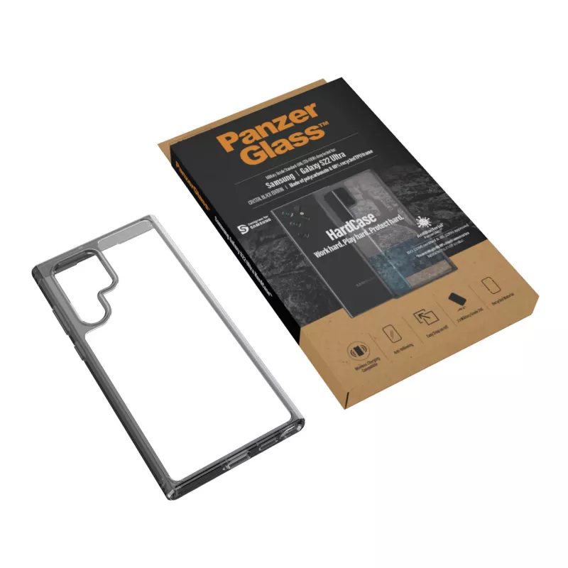 PanzerGlass ® HardCase Samsung Galaxy S22 Ultra 5G - Dūmu melns