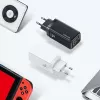 Lādētājs usams T47 USB / USB‑C 65W PD ātrā uzlāde — 65W USB Power Delivery, USB-A + USB-C porti