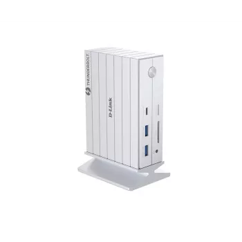 D-Link DUF-E01/E klēpjdatora dokstacija/portu replikators Vadu Thunderbolt 4 Balta