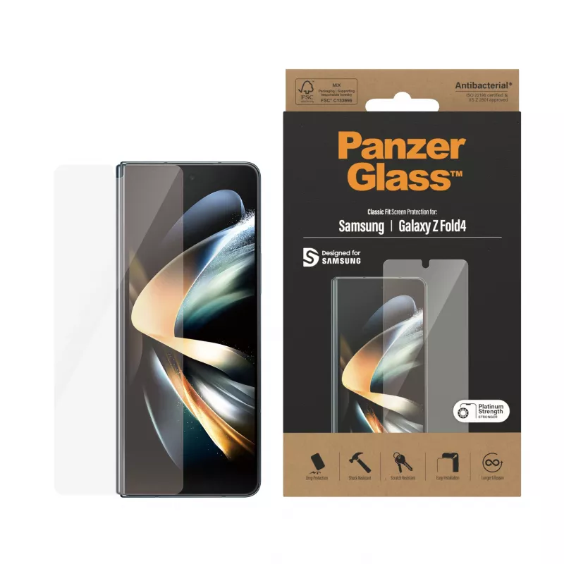 Ekrāna aizsargs PanzerGlass Samsung Galaxy Z Fold4 Antibakteriāls Izturīgs pret skrāpējumiem