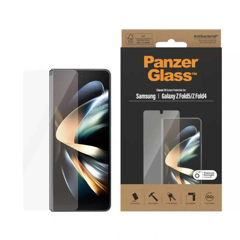 Ekrāna aizsargs PanzerGlass Samsung Galaxy Z Fold4 Antibakteriāls Izturīgs pret skrāpējumiem