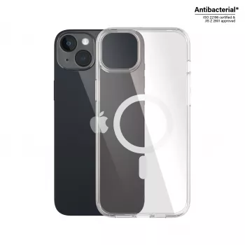 PanzerGlass ® HardCase Transparent w. balta MagSafe iPhone 14 Plus