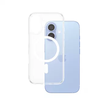 Cover PanzerGlass HardCase Transparent w. balta MagSafe iPhone '24 6.1 inch