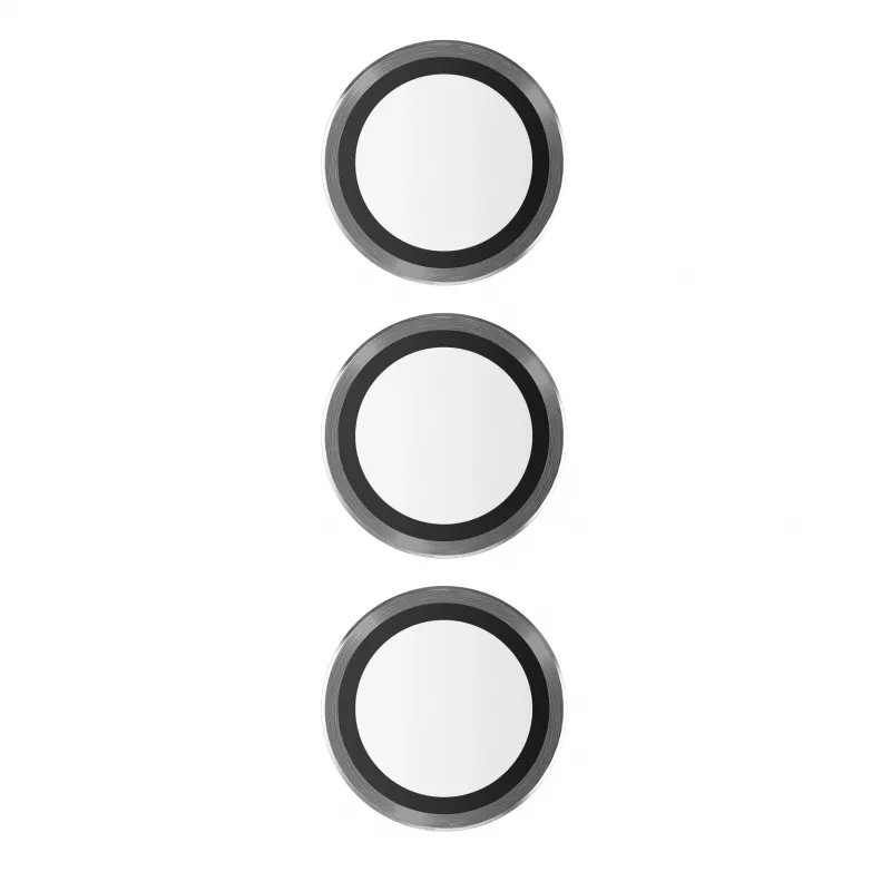 PanzerGlass Hoops kameras lēcu aizsargs Samsung Galaxy S23 FE melns izturīgs pret skrāpējumiem un triecieniem