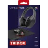 Trust GXT 790 Tridox 3-in-1 spēļu komplekts (austiņas, pele, peles paliktnis), melns