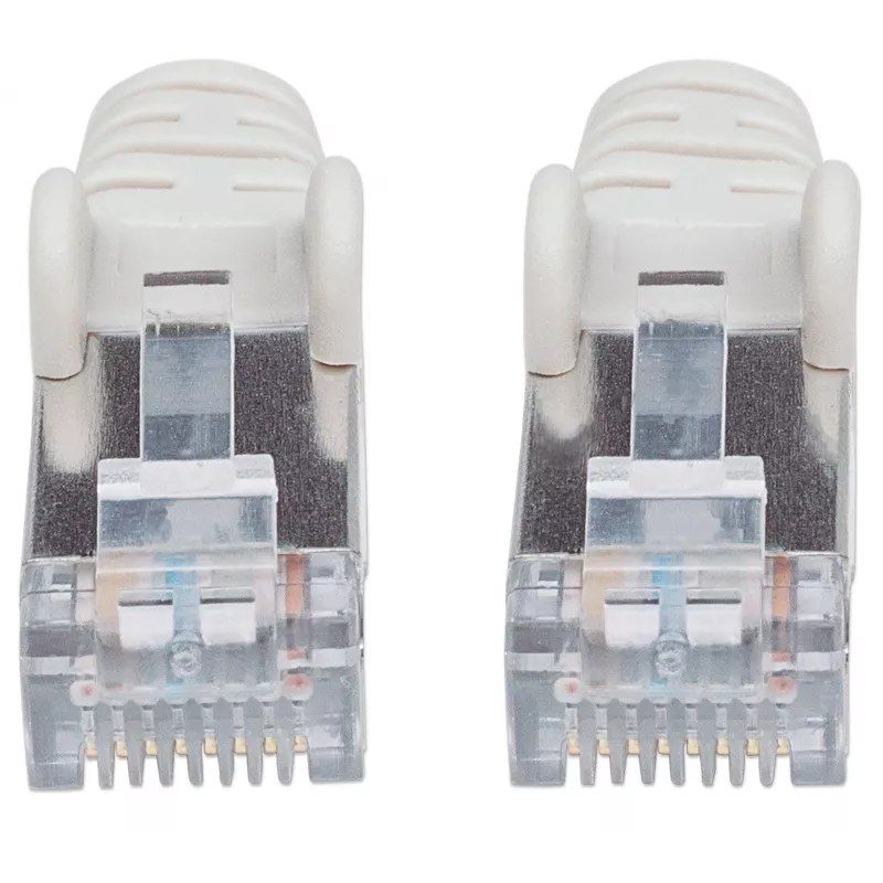 Intellinet tīkls komutācijas kabelis, Cat6A, 15m, pelēka, Copper, S/FTP, LSOH / LSZH, PVC, RJ45, Gold Plated Contacts, Snagless, Booted, Lifetime Warranty
