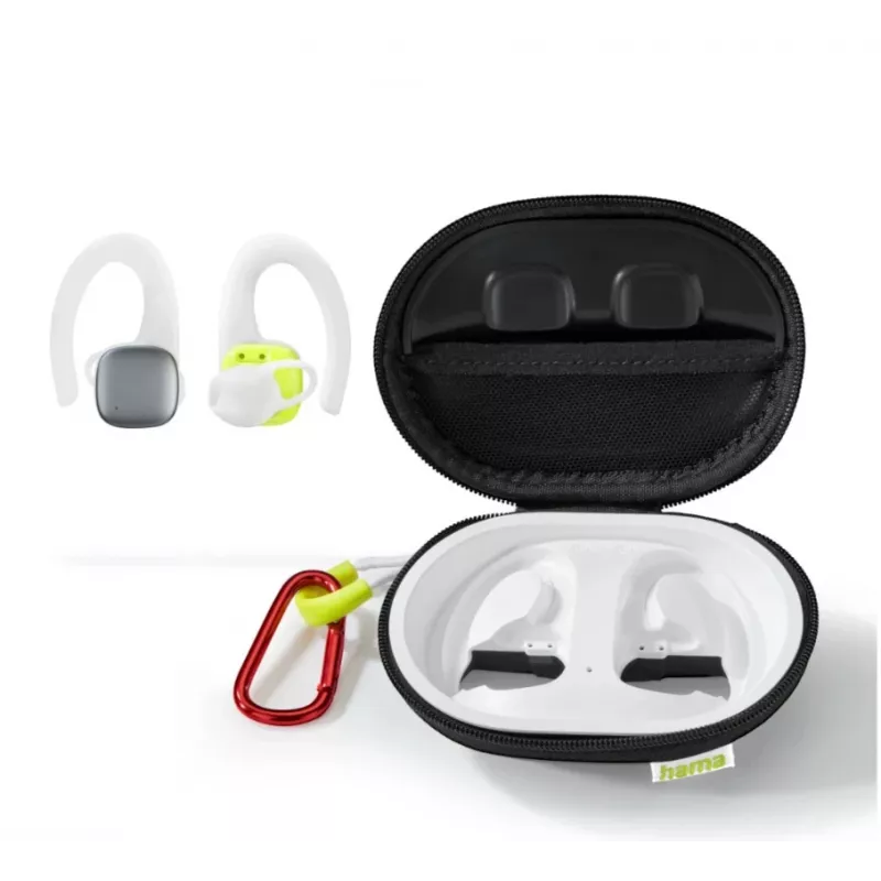 Hama Spirit Athletics austiņas True Wireless Stereo (TWS) ausu āķa sports Bluetooth balta, dzeltena