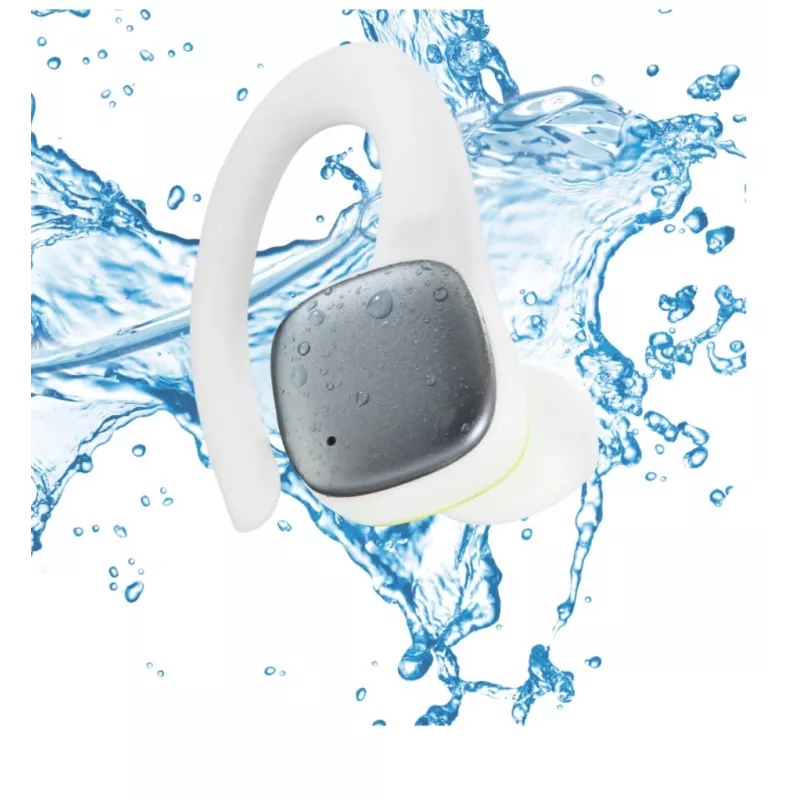 Hama Spirit Athletics austiņas True Wireless Stereo (TWS) ausu āķa sports Bluetooth balta, dzeltena