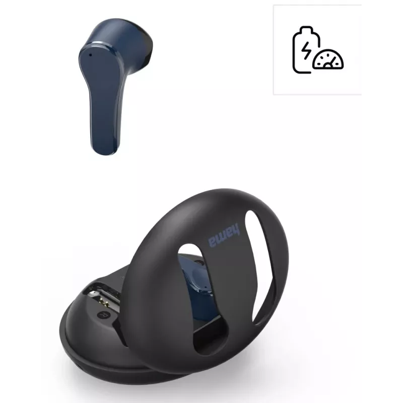 Hama Spirit Unchained austiņas True Wireless Stereo (TWS) ievietojamās Zvani/Mūzika Bluetooth Melns, Zils