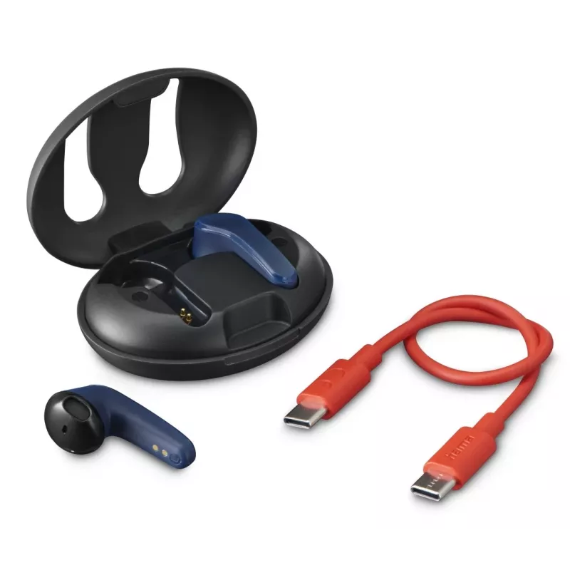Hama Spirit Unchained austiņas True Wireless Stereo (TWS) ievietojamās Zvani/Mūzika Bluetooth Melns, Zils
