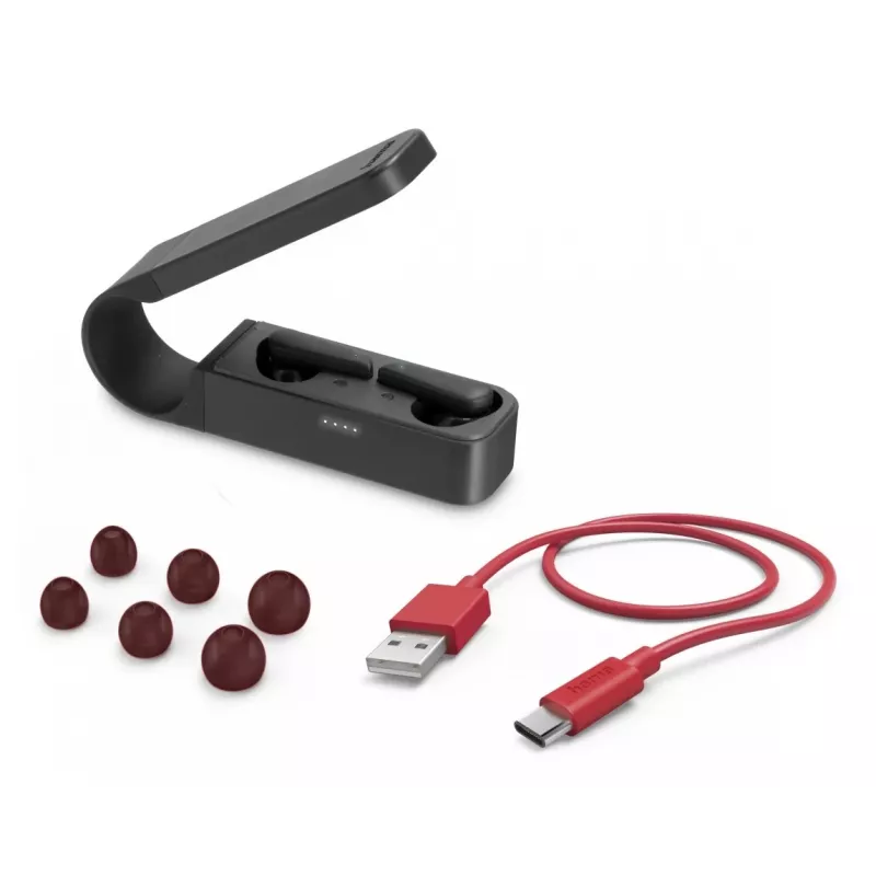 Hama Spirit Pocket II austiņas True Wireless Stereo (TWS) Ievietojamās Zvani/Mūzika Bluetooth Melns