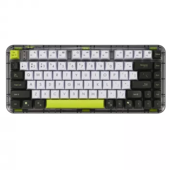 ASUS Jelly75 KD201 mehāniskā tastatūra, 75% izkārtojums, USB, RF bezvadu un Bluetooth, daudzkrāsu
