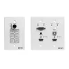 Lindy HDBaseT prezentācijas sistēma ar vadības paneli, 3840 x 2160 pikseļi, AV raidītājs un uztvērējs, 70 m, vadu, melna, balta, HDCP