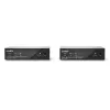 Lindy 100m Cat.6 Dual Head HDMI, USB un RS-232 pagarinātājs, Raidītājs un uztvērējs, Vadu, 100 m, Cat6, 1920 x 1080 pikseļi, Melns