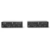Lindy 100m Cat.6 Dual Head HDMI, USB un RS-232 pagarinātājs, Raidītājs un uztvērējs, Vadu, 100 m, Cat6, 1920 x 1080 pikseļi, Melns