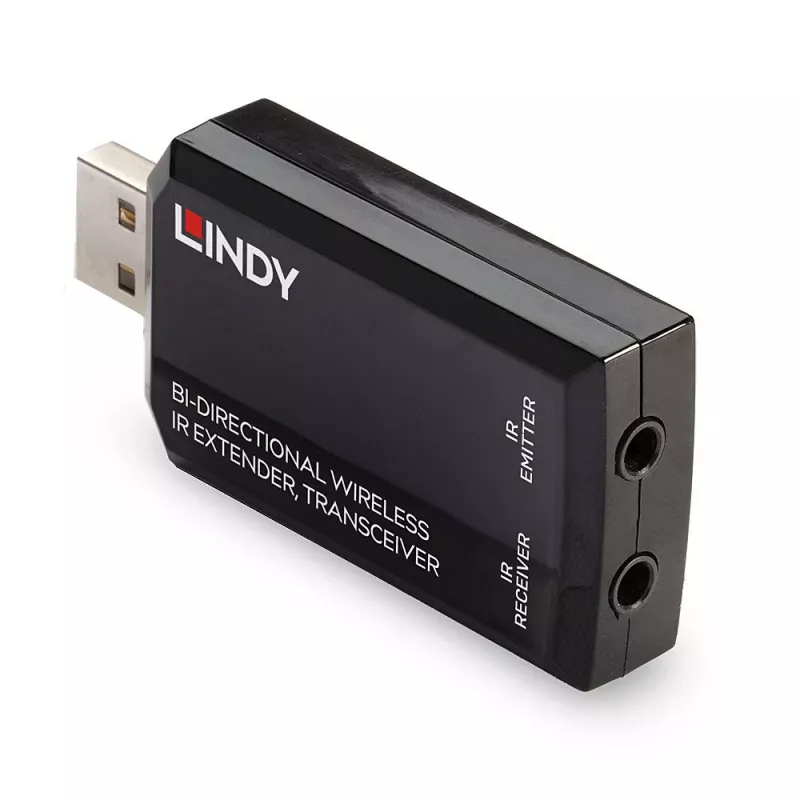 Lindy divvirzienu bezvadu IR paplašinātājs, raiduztvērējs, AV raidītājs un raiduztvērējs, 150 m, vadu, melns