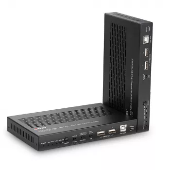 Lindy 100m Cat.6A HDMI 4K60, Audio, IR un RS-232 HDBaseT 3.0 KVM paplašinātājs