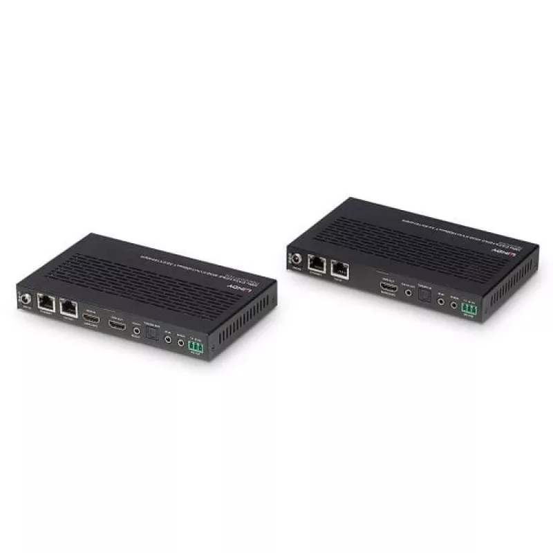 Lindy 100m Cat.6A HDMI 4K60, Audio, IR un RS-232 HDBaseT 3.0 KVM paplašinātājs